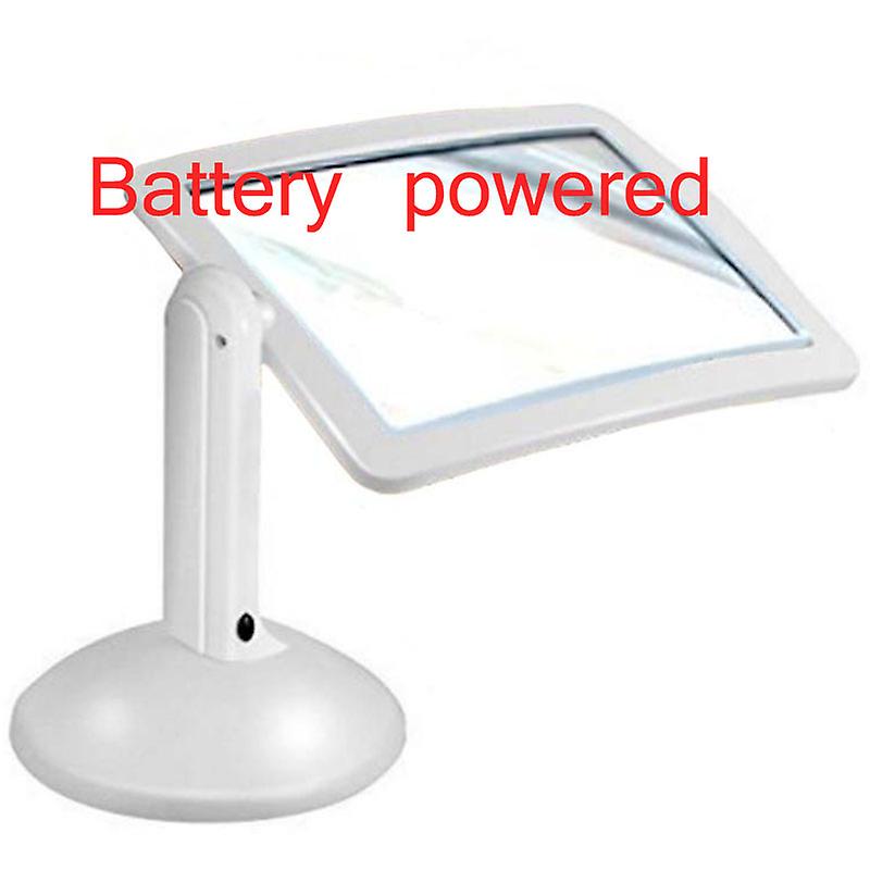 Desktop Magnifying Glass Usb 6led Lighting Embroidery Foldable 360 Degree Elderly Reader Brighter Viewer Screen Amplifier