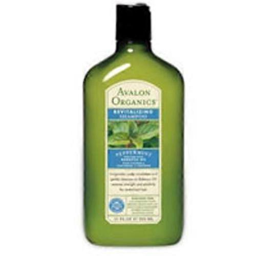 Avalon Organics 洗发水有机活肤,薄荷 11 盎司(6 件装)
