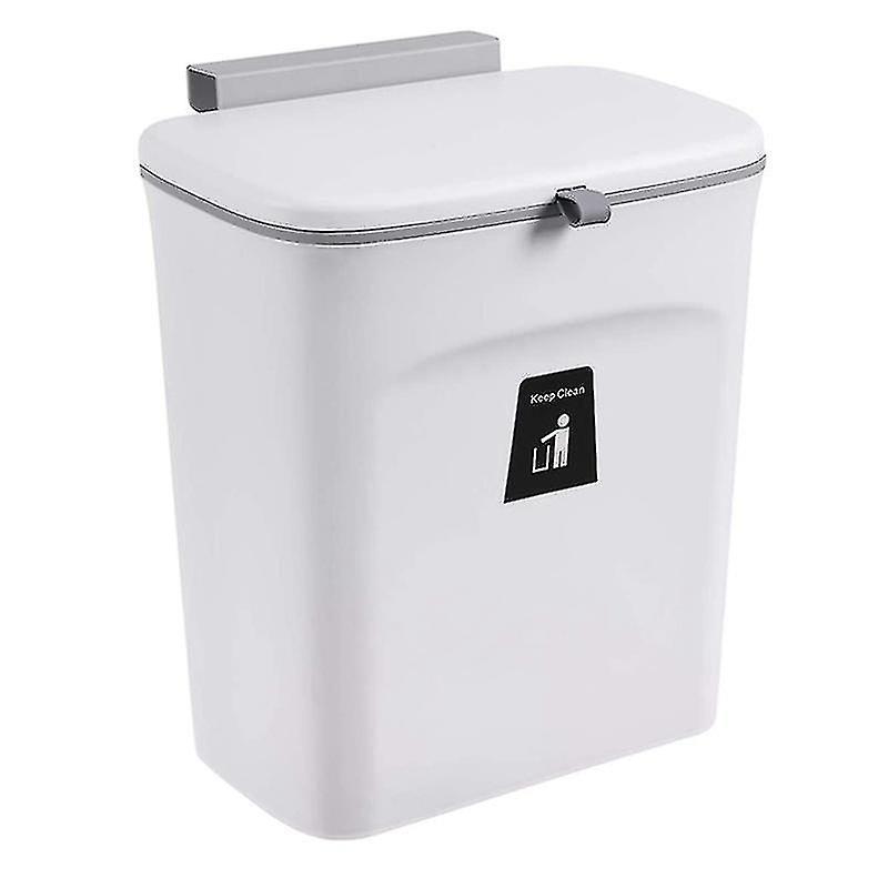 Kitchen Compost Bin For Counter Top Or Under Sink, Hanging Small Trash Can With Lid,mountable Indoo