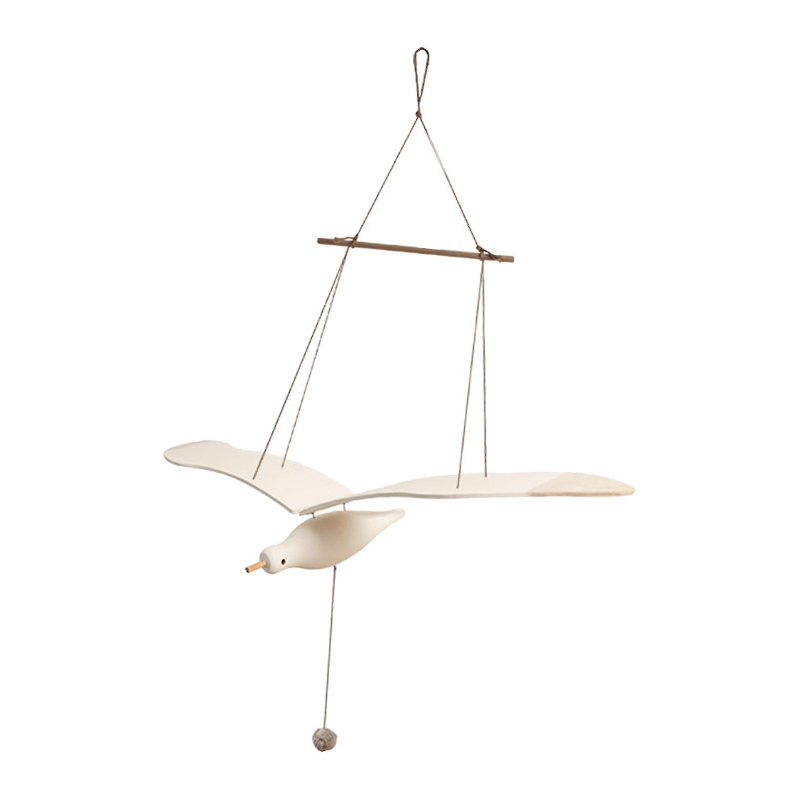 ダイニングルームバルコニーパティオのための吊り下げフライングフラッピングカモメ木製カモメ