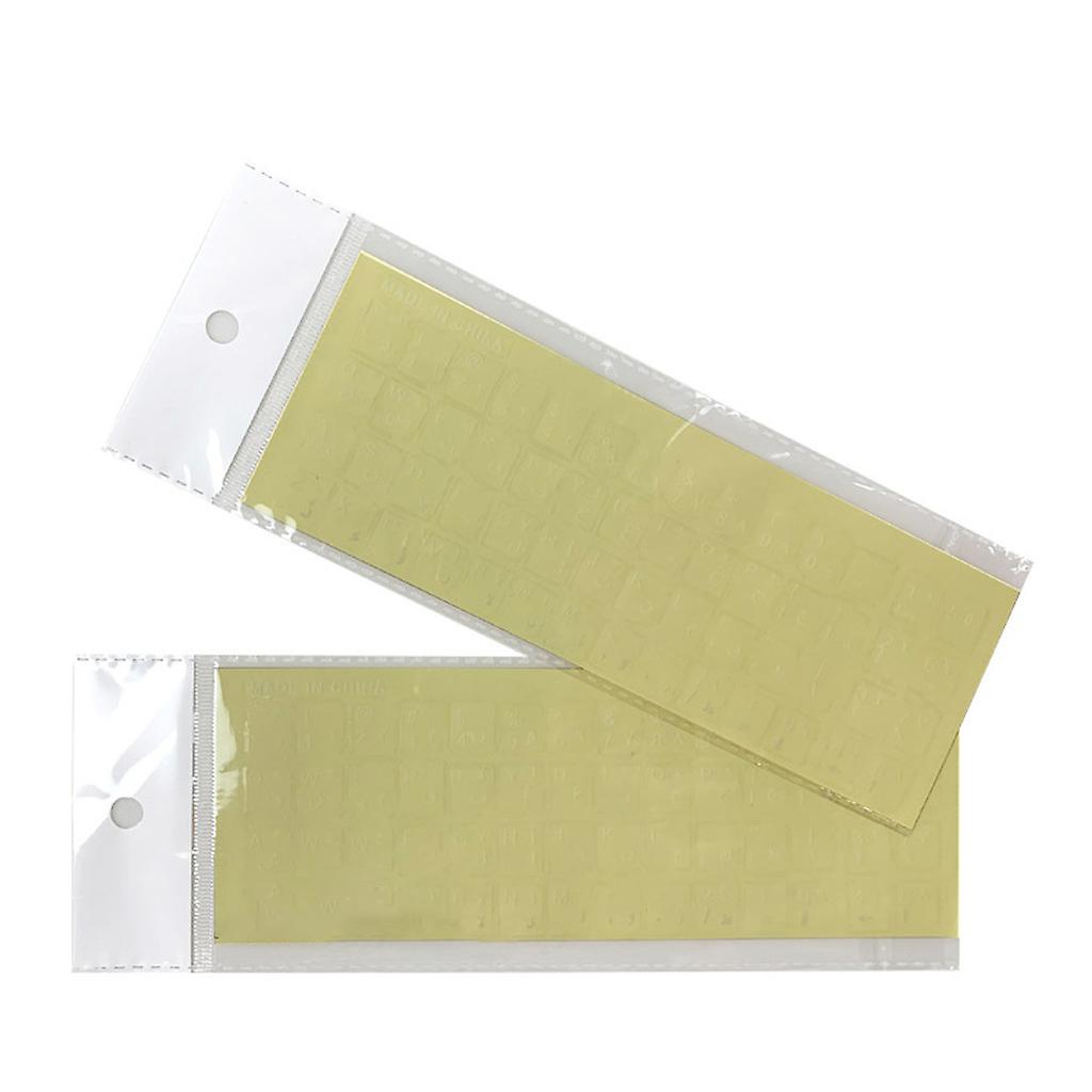 2pcs Universal Arabic Keyboard Stickers,PC Keyboard Stickers for Any Laptops