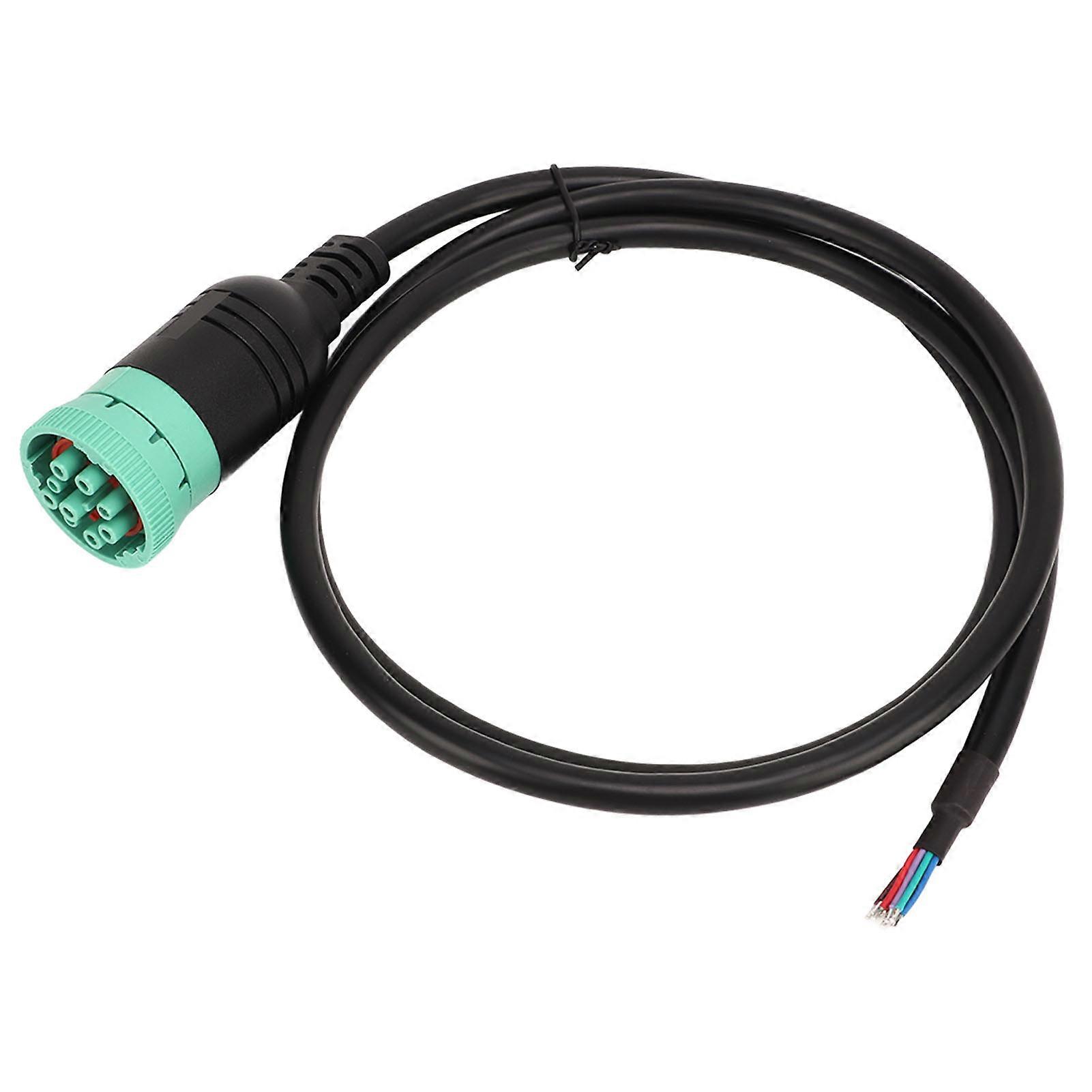 TYPE 2 J1939 9 Pin Female Extension Connector to Open Plug Diagnostic Cable Auto Diagnostic Connector Tool 