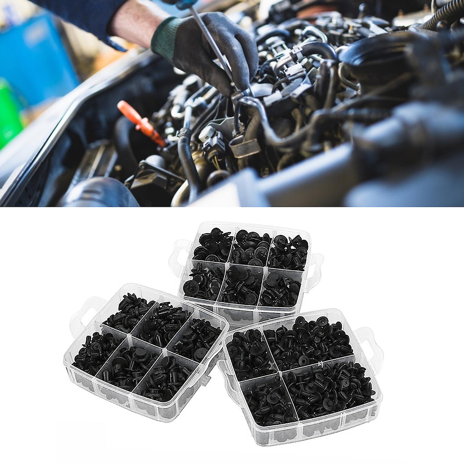620 Pcs Car Push Retainer Clips Kit with Screwdriver Remover Set