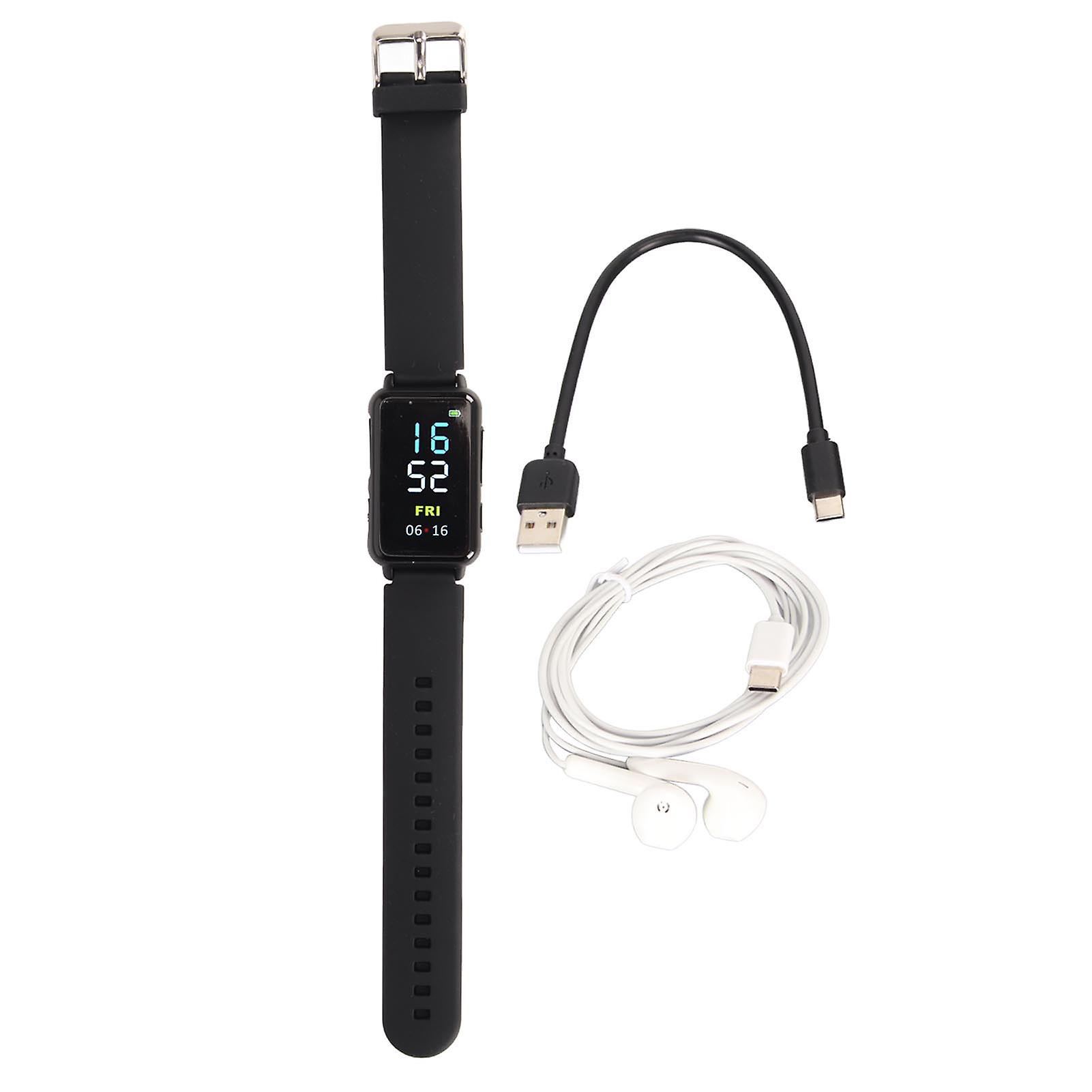 Voice-Activated Smartwatch with MP3 Playback and AI-Enhanced Audio for Meetings