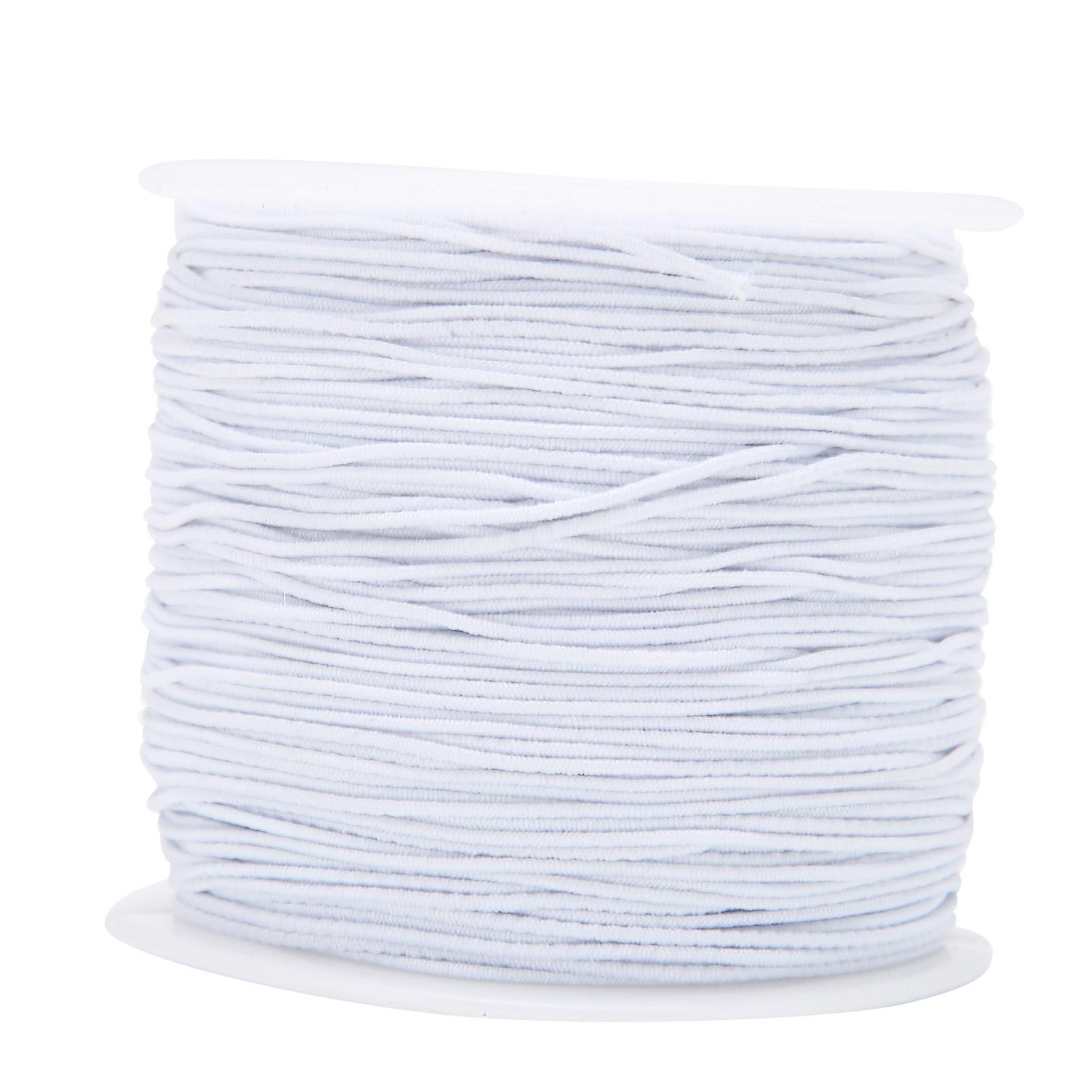 1mm x 100m White Stretchy Elastic Thread Cord for DIY Crafts