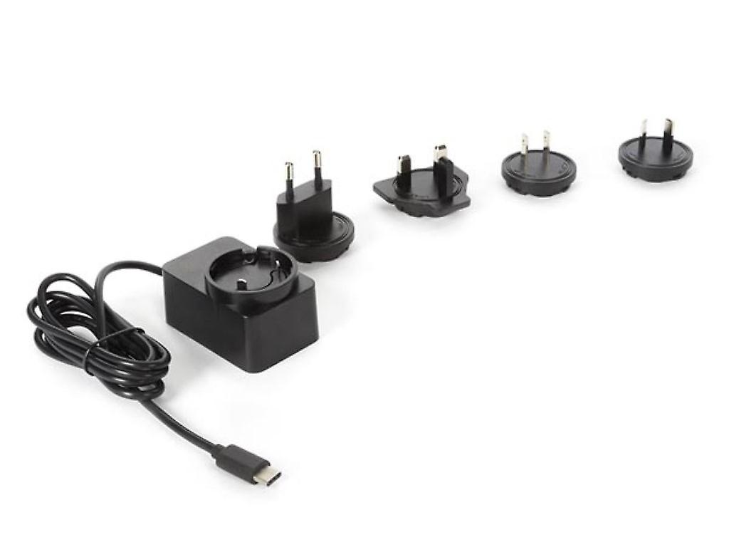 Universal Charger with Type C USB Connector - 5 Vdc - 3 A with 4 Travel Plugs - 15 W Max.