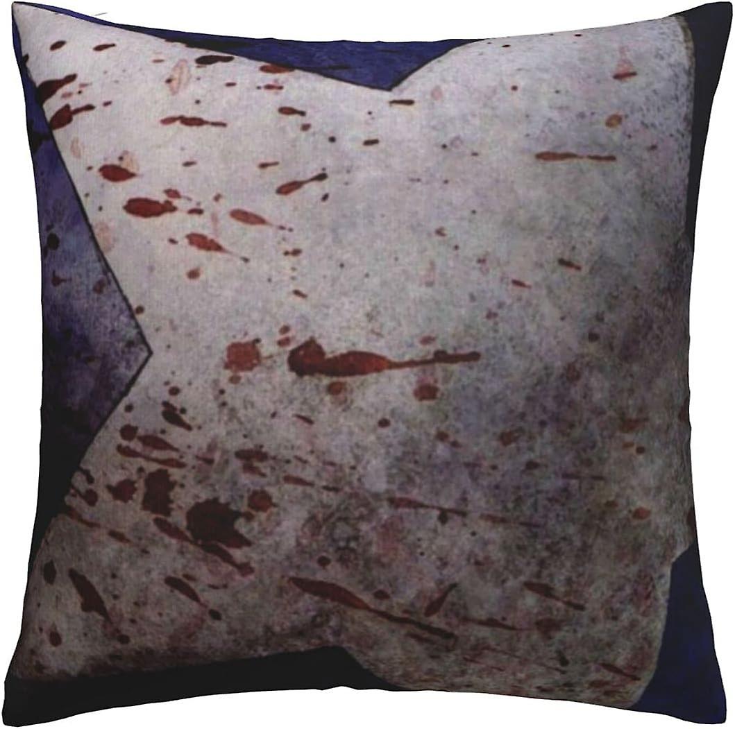 부드럽고 편안한 캡틴 아메리카 쿠션 커버 45 x 45cm 정사각형 쿠션 커버 (소파, 침실, 자동차, 야외 장식용) 18 x 18인치 양면 디자인