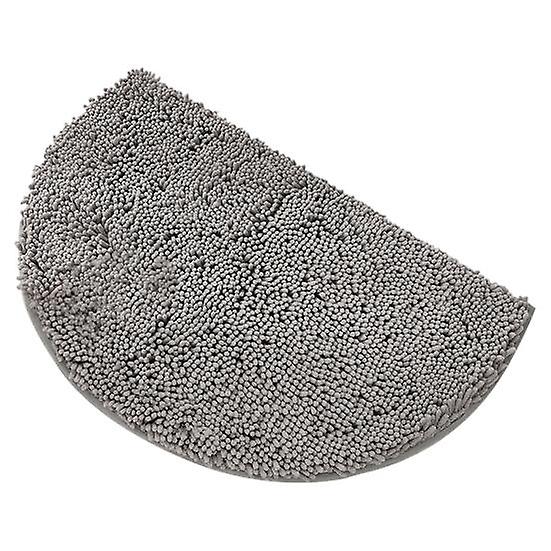 Bath Mat Semicircle Anti-slip Thick Soft Shaggy Absorbent Chenille Shower Floor Rug