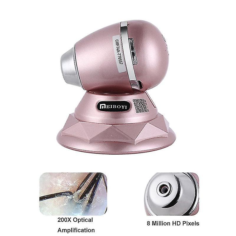 Professional Wireless 200x Intelligent Dermal Detector For Hair Follicle Testing Facial Skin Detector Analysis Magnifier