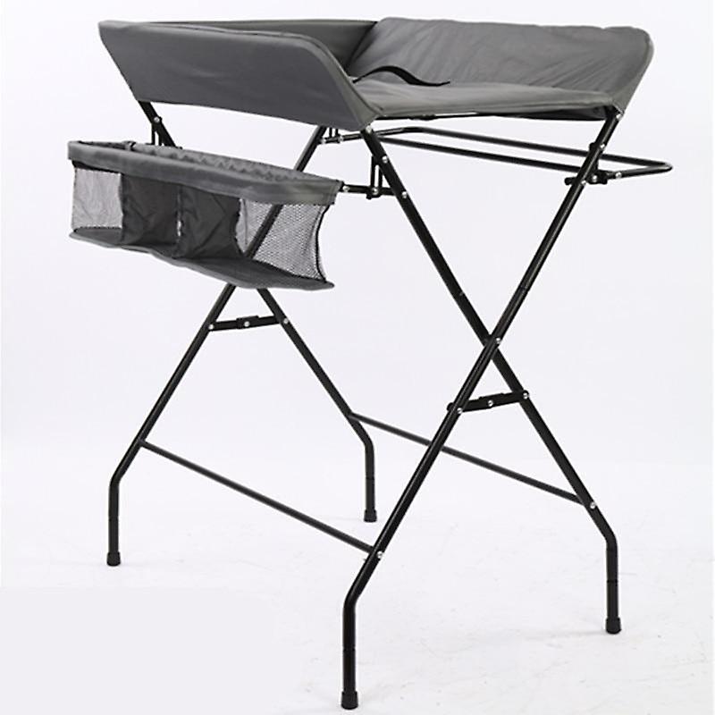 TribalSensation Portable- Touch Bath Diaper Changing Foldable Table For Baby Gray High