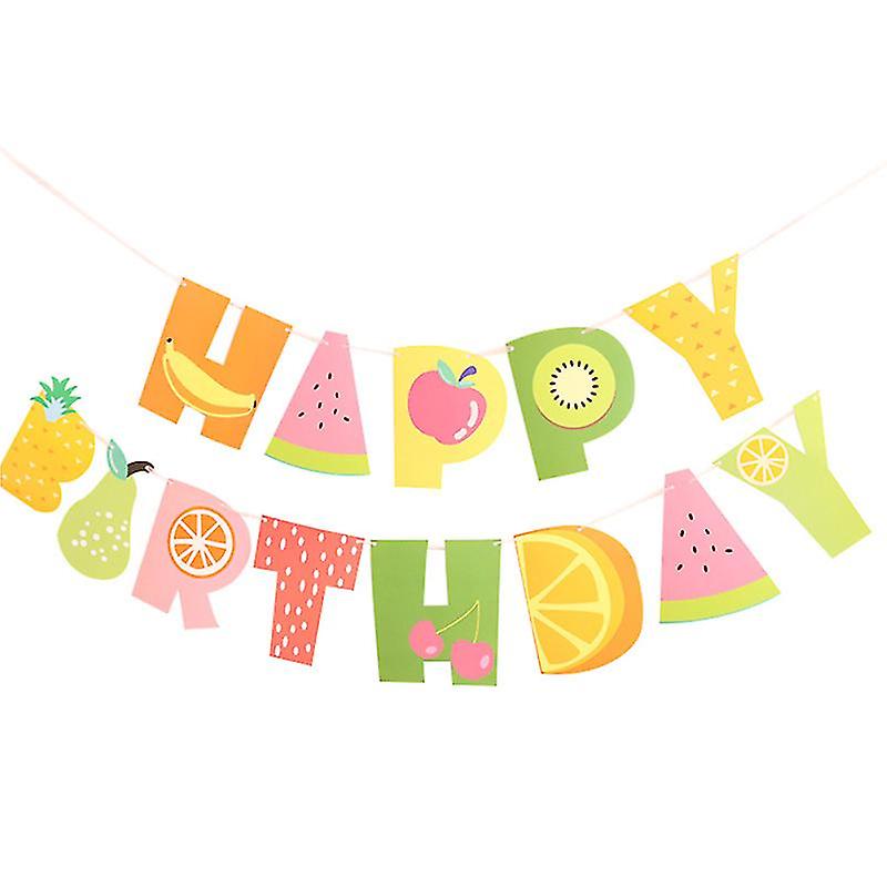 1set Happy Birthday Banner For Party