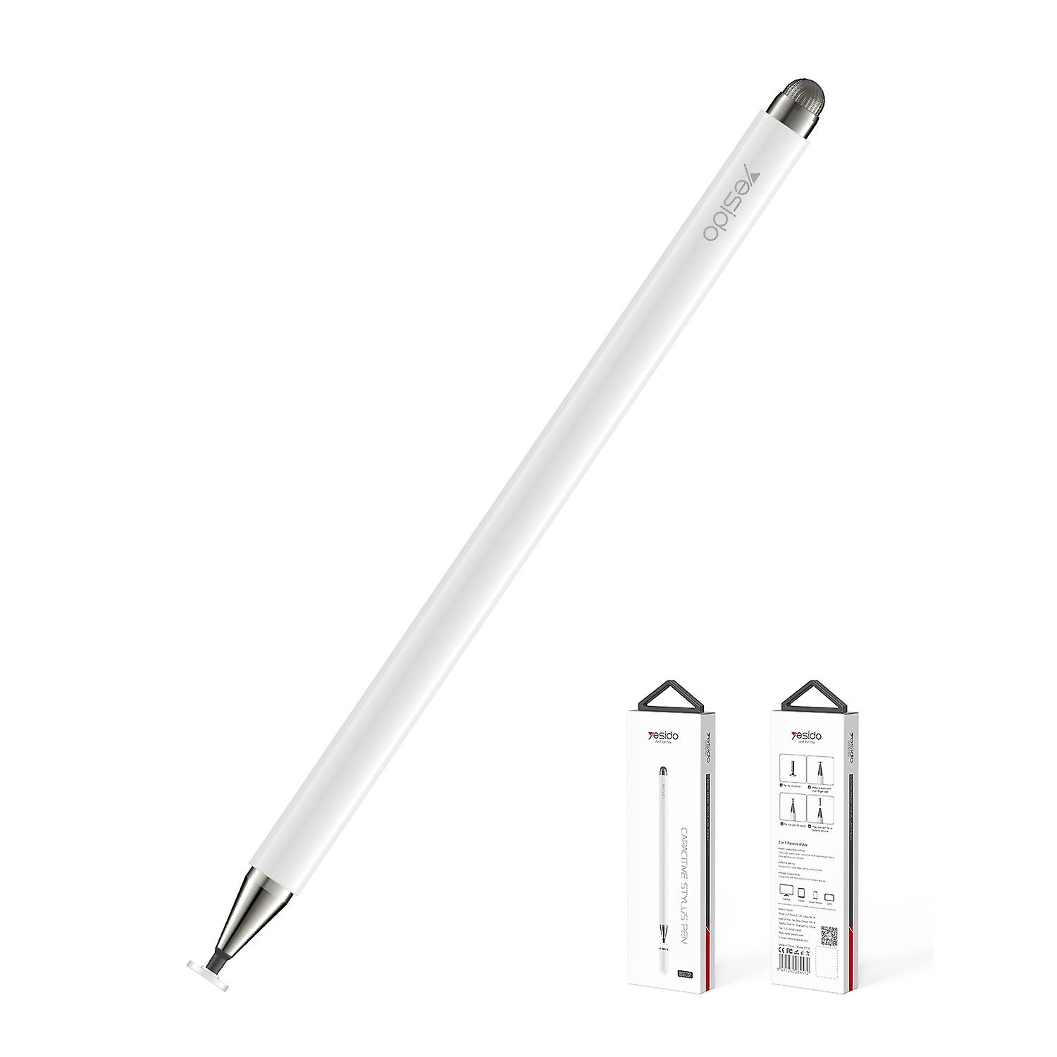 YESIDO ST02 2 in 1 Disc + Mesh Fiber Tip High Sensitivity Stylus Pen for All Capacitive Touch Screen