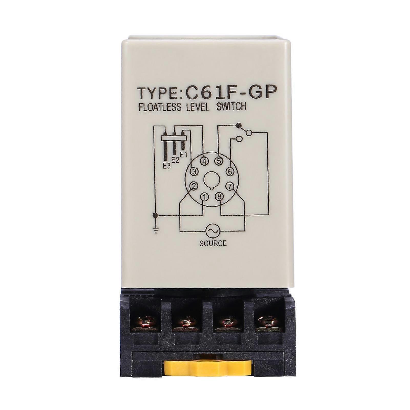 C61F-GP AC220V 50/60HZ Liquid Floatless Level Switch Controller With Base