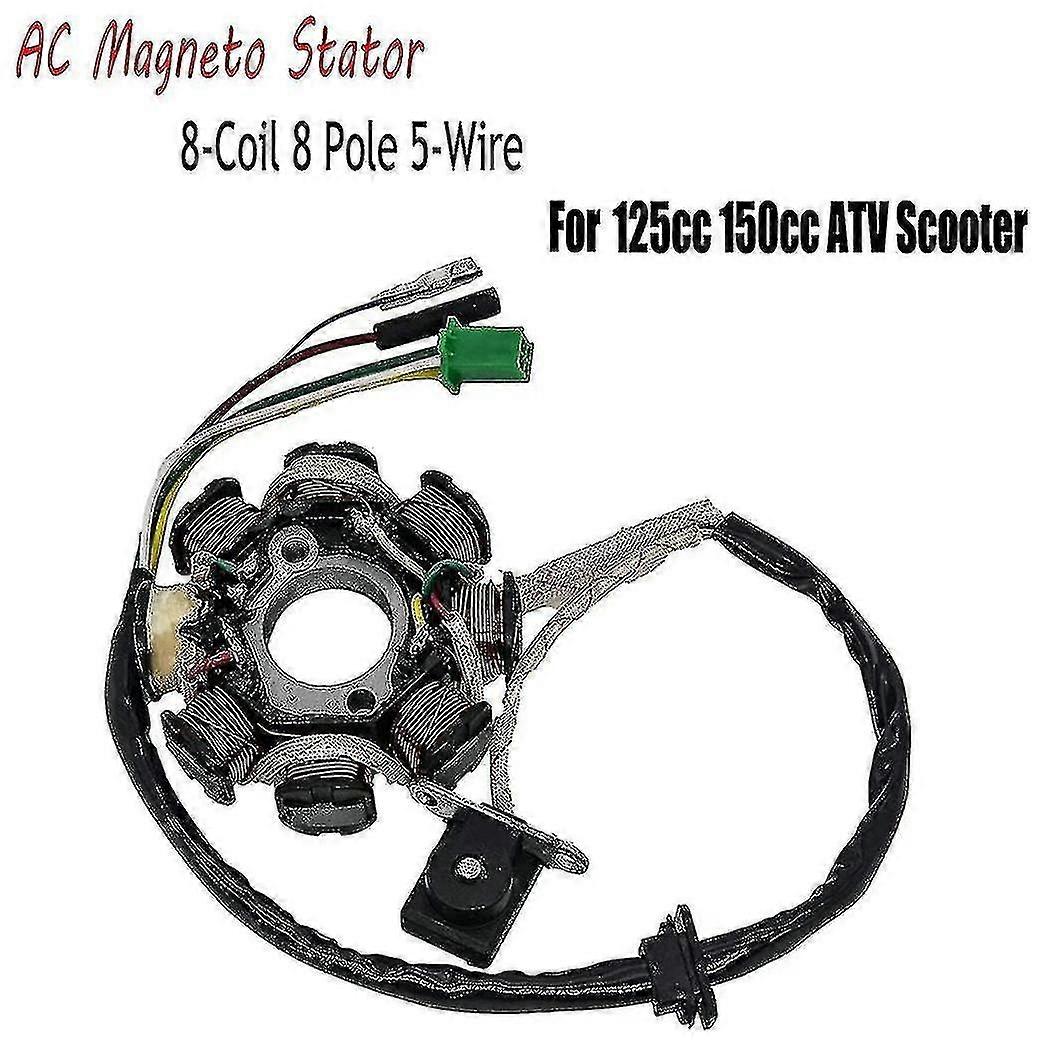 Wiring Harness Kit With CDI Stator For GY6 125cc 150cc ATV Quad Go Kart – 6-Coil