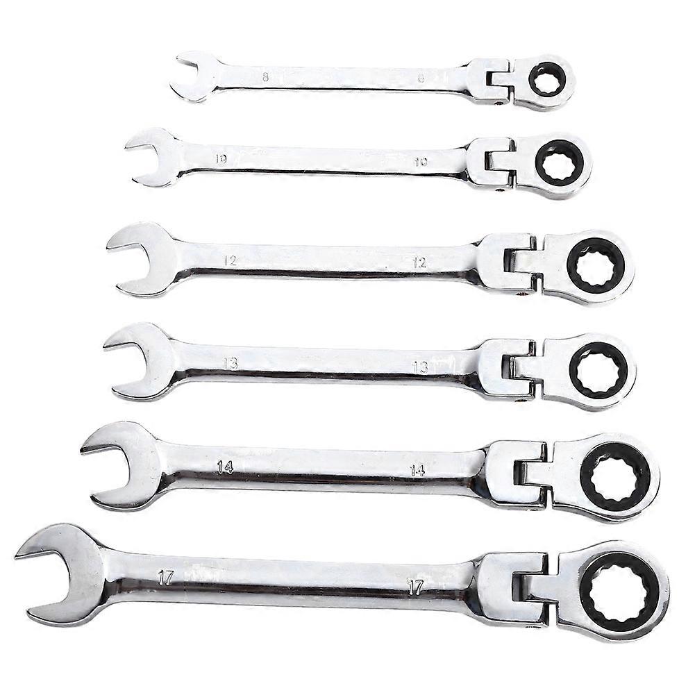 Ratchet Wrench Set Combination Wrench-Dramin 6 Piece Ratchet Wrench Torque Wrench 8 10 12 13 14 17 mm