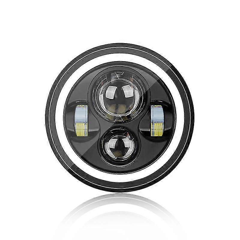 7 Inch Led Headlight With Drl Turn Signal Light For Motorcycle Harley Davidson Signal Headlight1pcs-black