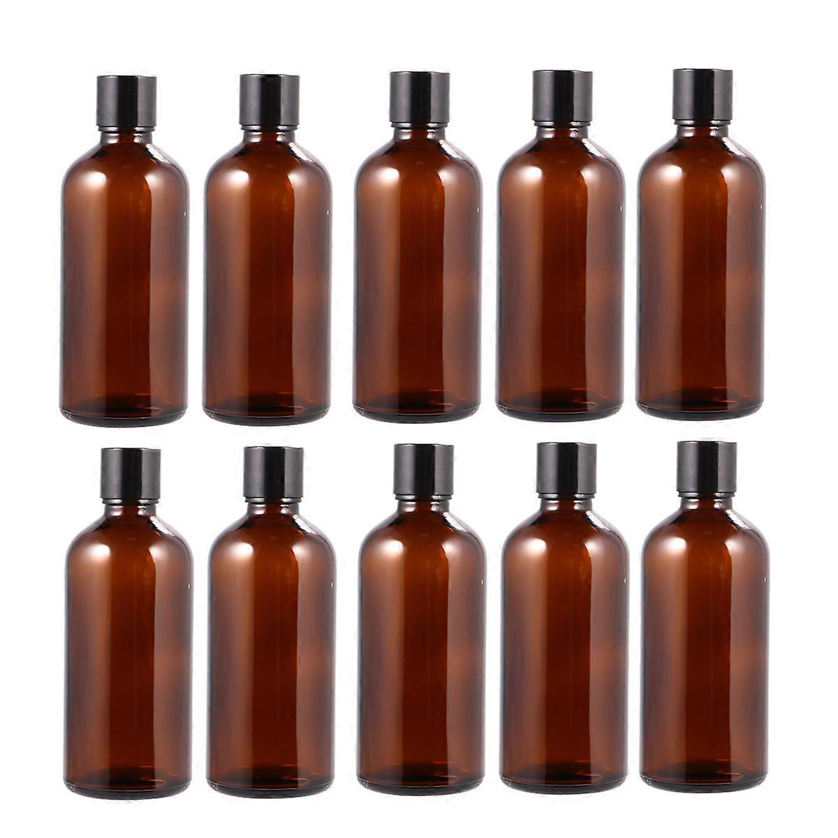 10pcs Empty Makeup Containers Subpackage Bottles Refillable Essential Oil Containers Cosmetics Glass Bottles 100ml