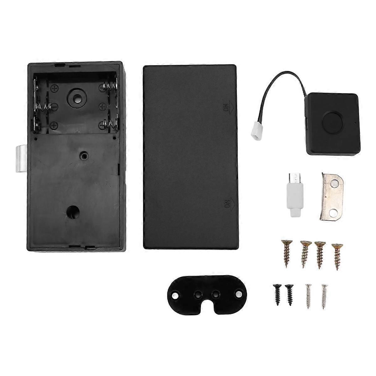 Biometric Fingerprint Lock Black Keyless Cabinet Lock Smart Drawer Locks Smart Drawer Locks Anti-Theft Door Lock