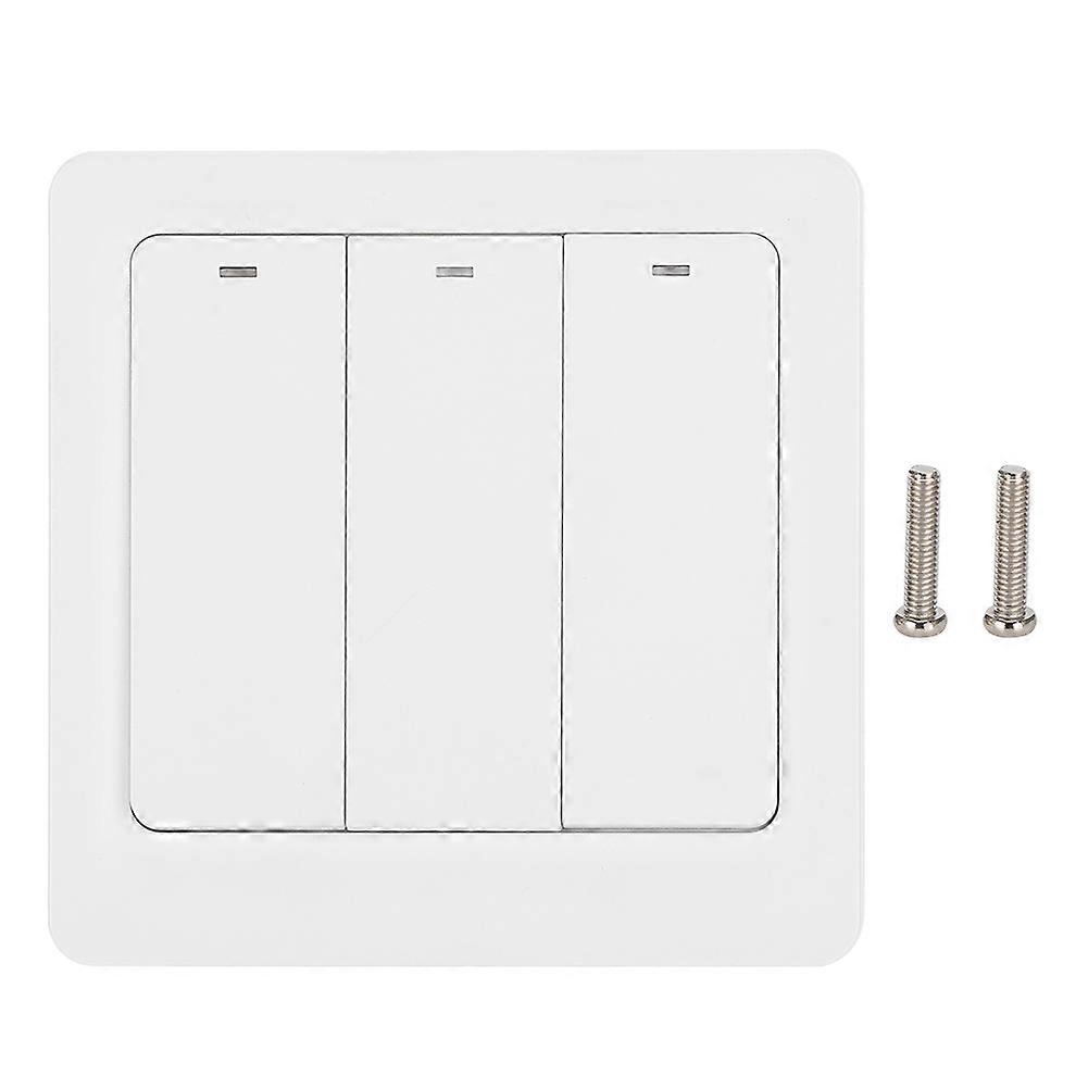 3-Way Wall Switch Panel for Alexa /for Google Voice Control EU Plug 110-240V for Tuya Zigbee
