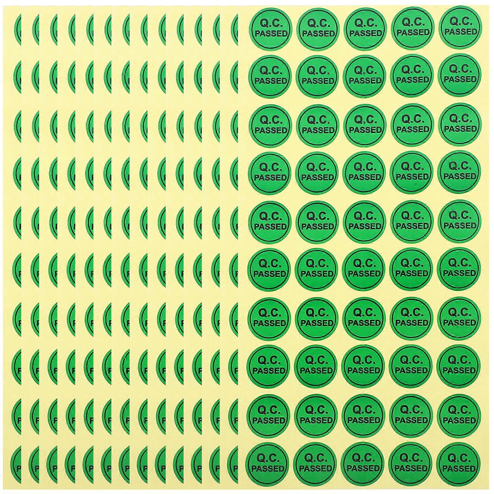 1000pcs Self Adhesive QC Passed Labels Warehouse Quality Stickers Check Tested Stickers for DIY