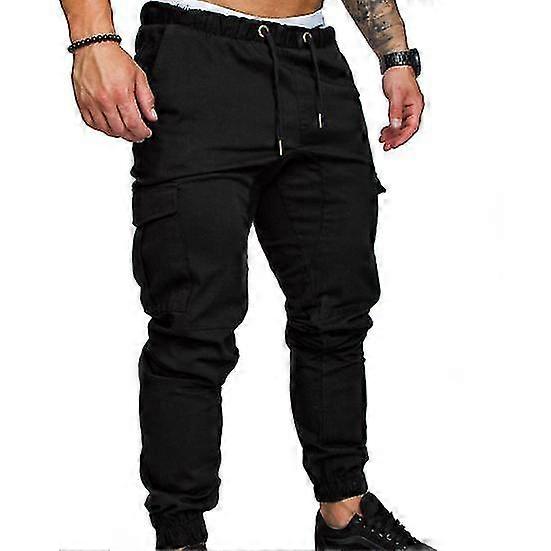 Men's Slim Fit Pockets Drawstring Pants