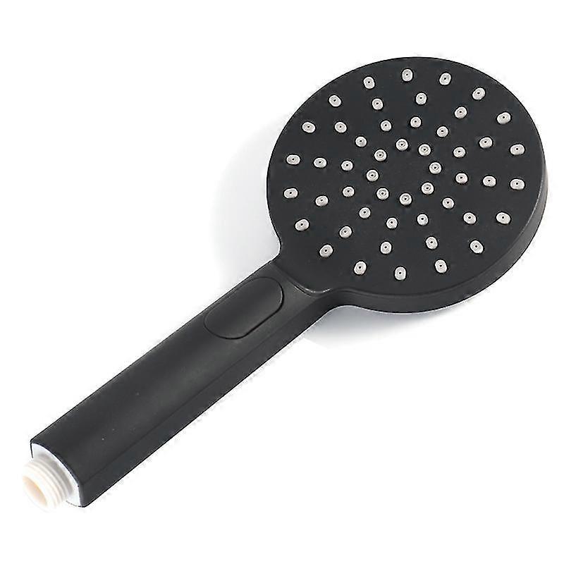 Black Shower Head Bathroom Round Abs Shower Head 3 Function
