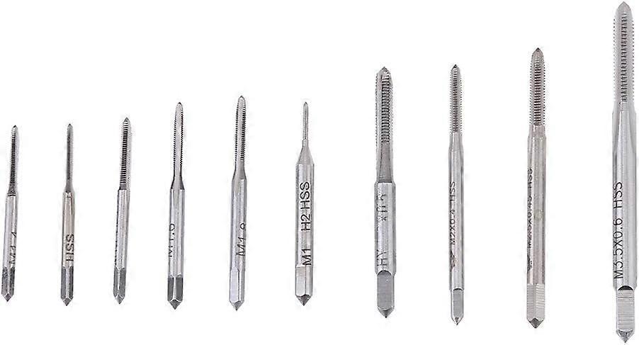 10pcs Mini Tapping Screws Metric Threaded Taps Tap Tap Hand Machine Taps