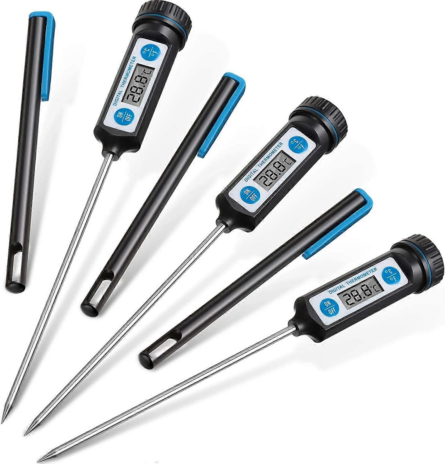 3 Piece Meat Thermometer Waterproof Digital Thermometer Probe Thermometer