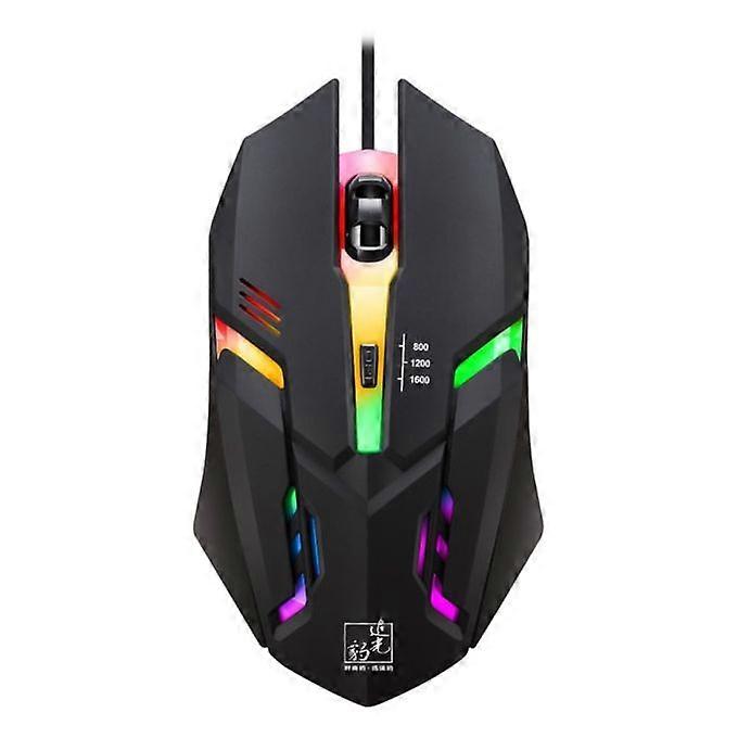 Wired Mouse Gamer LED Light 4 Button 1600DPI