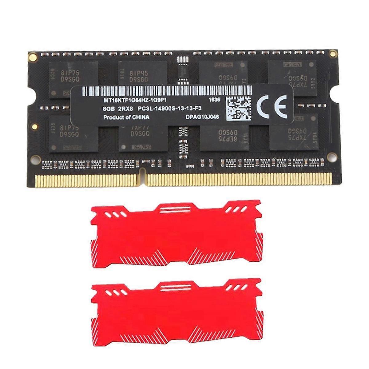 8GB DDR3 Laptop Ram Memory+Cooling Vest 1866Mhz PC3-14900 2RX8 204 Pins 1.35V SODImm for Laptop Mem