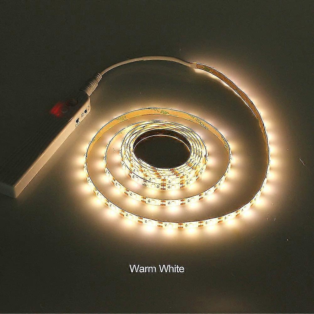 1M 2m 3m motion sensor led night light bed cabinet stairs light led strip lamp battery powered for tv backlight lighting