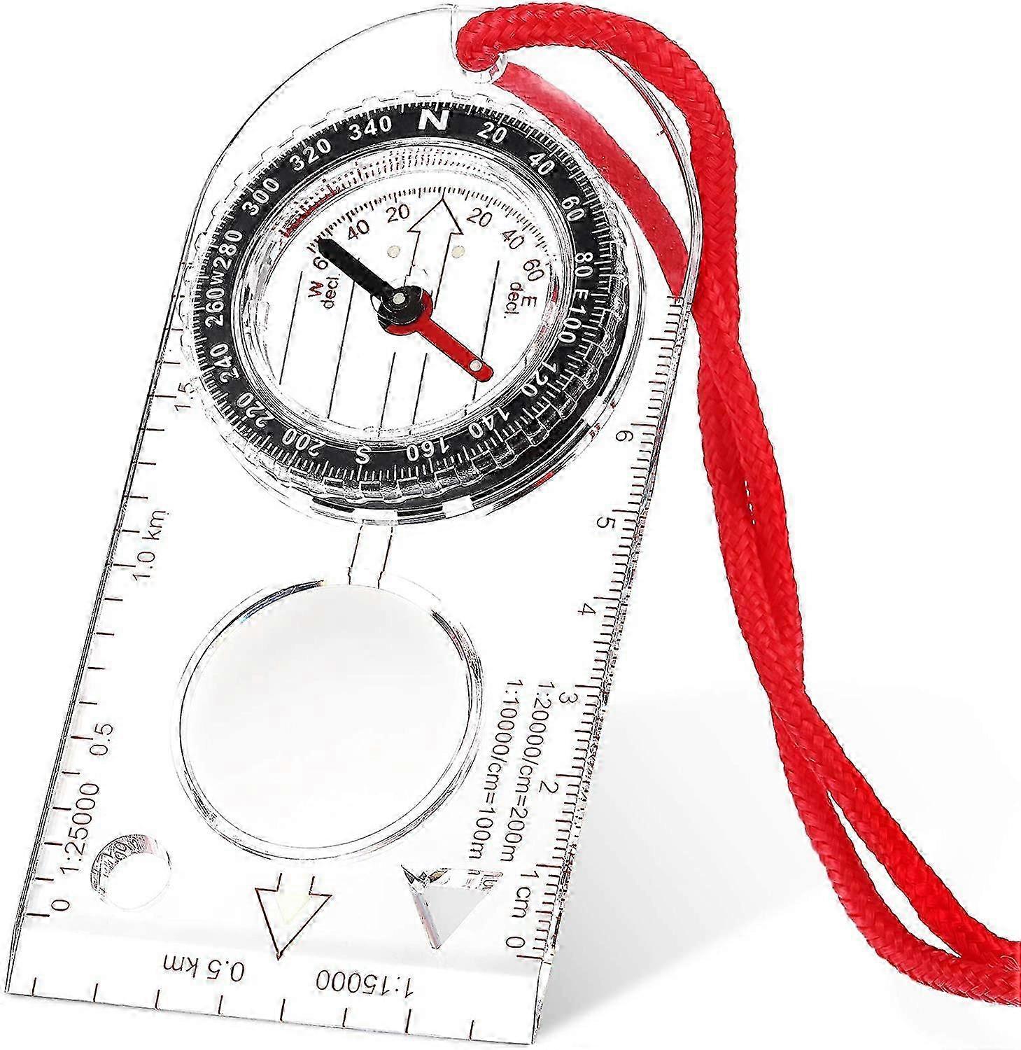Navigation Compass Orienteering Boy Scout Hiking Compass with Adjustable Declination(11.5 x 5.5 cm)