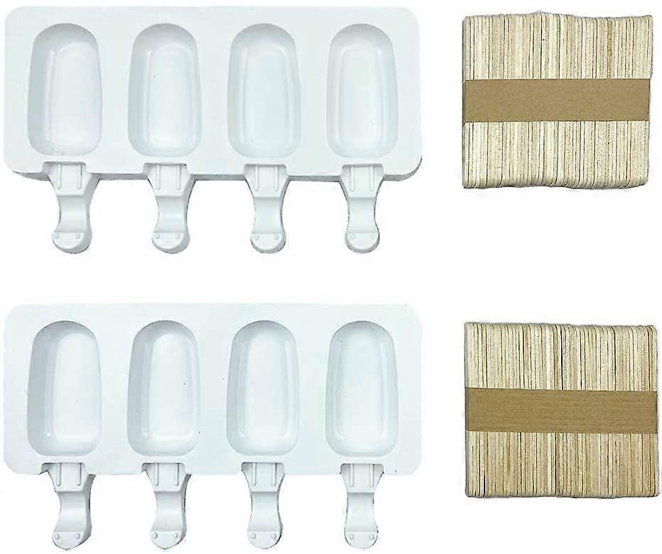 Eiscreme-Form, 2pcs Magnum Cake Mold, Eiscreme-Formen, Silikon-Eiscreme-Form, Eiscreme