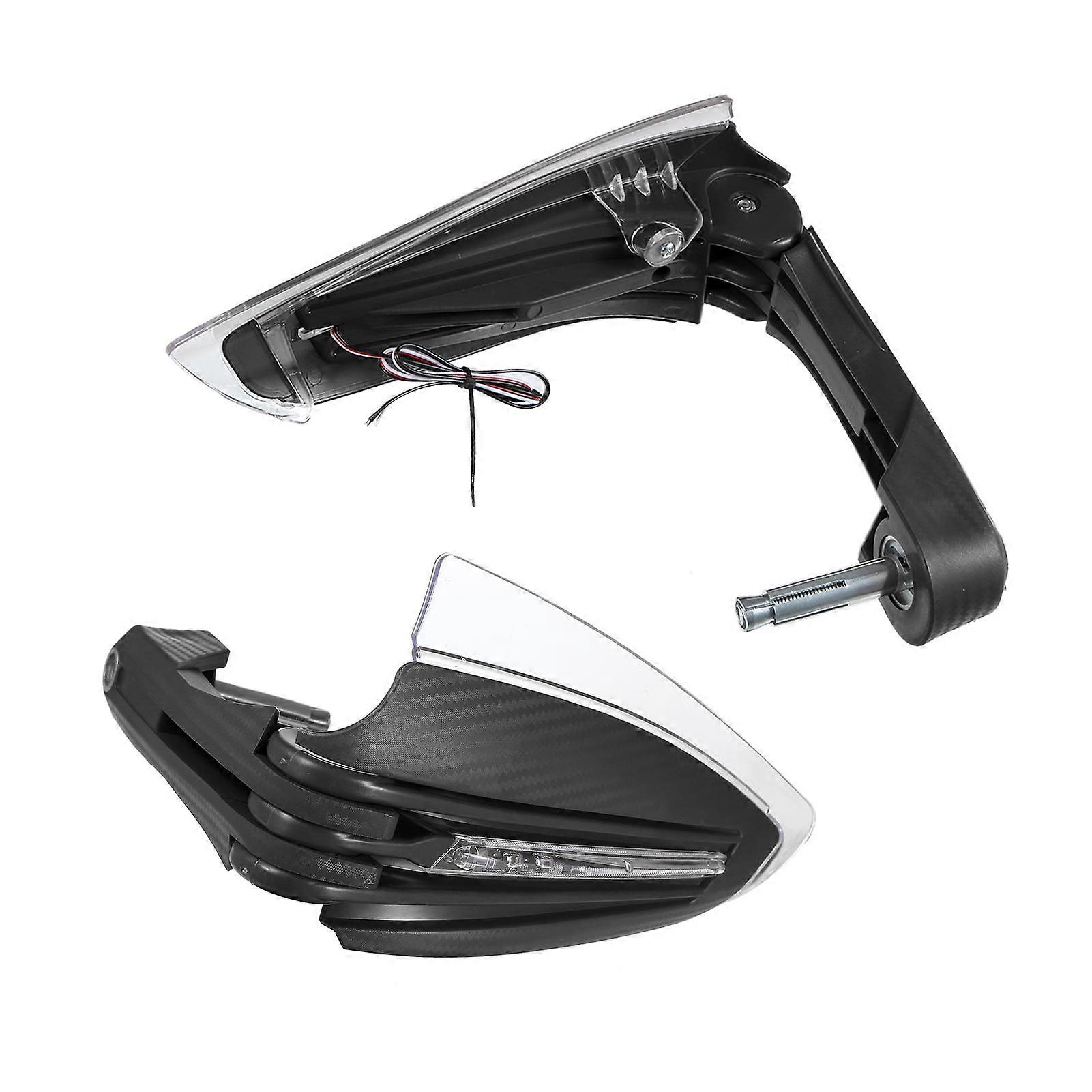 Motorcycle Handguards Cover Universal Waterproof Anti-fall and Windproof Protector with LED