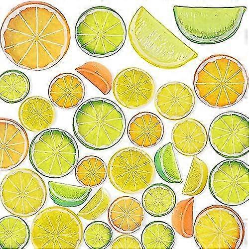 Artificial Lemon Slices - Plastic Simulation Fruit, Set of 10