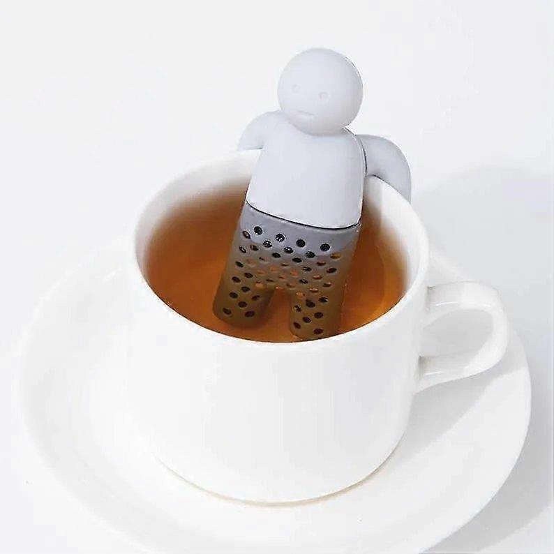 ZK-1pc Silicone Figure Tea Holder Gray