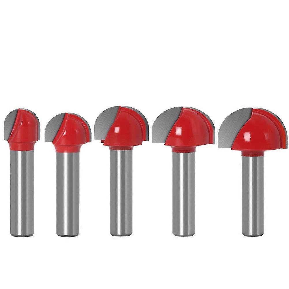 8mm Round Nose Router Bits for Wood - 5 Sizes, 12 to 25mm