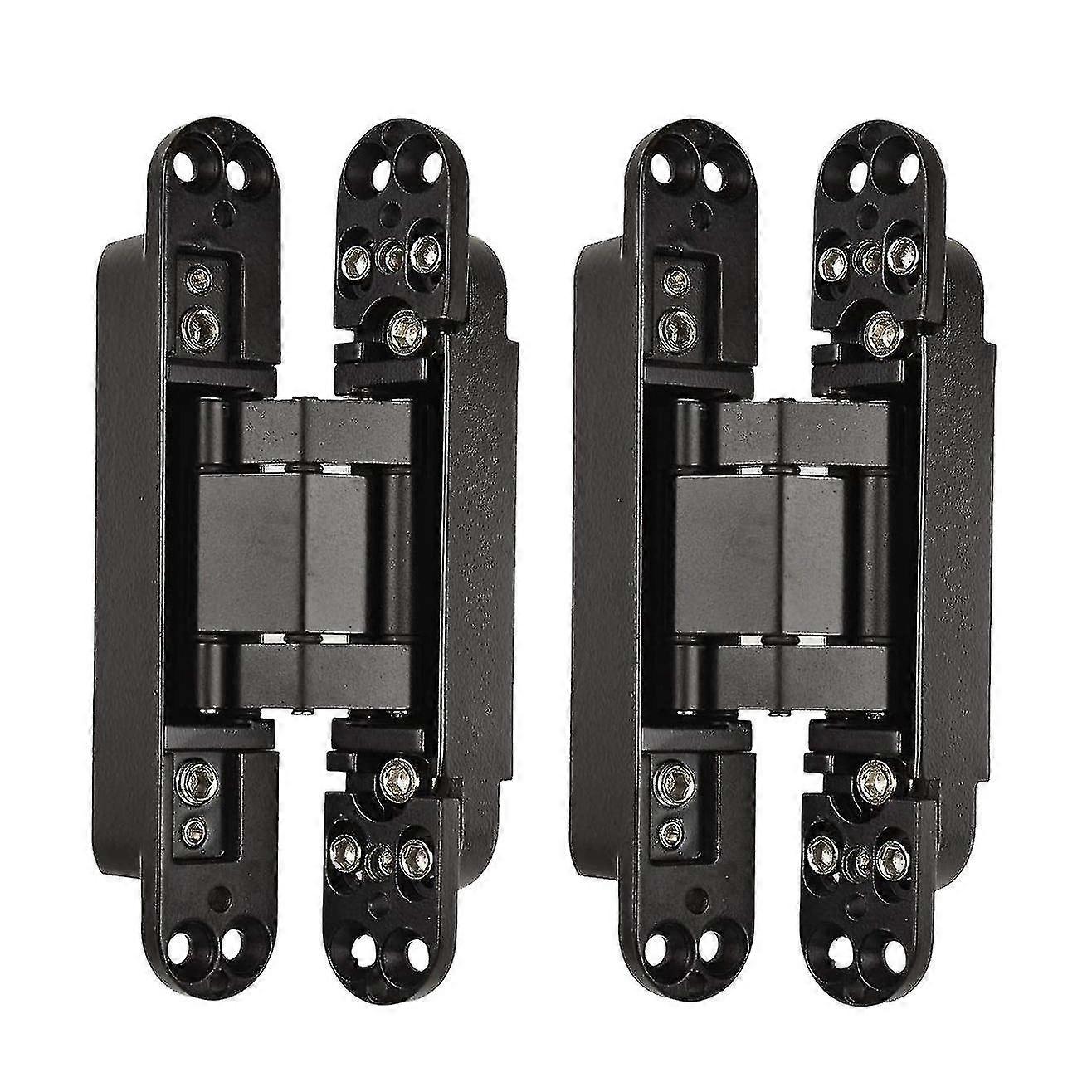 2pcs 6 Inch Concealed Door Hinges Invisible Hinges Concealed Hinges 180 Degree Swing Hinge 3 Way Ad