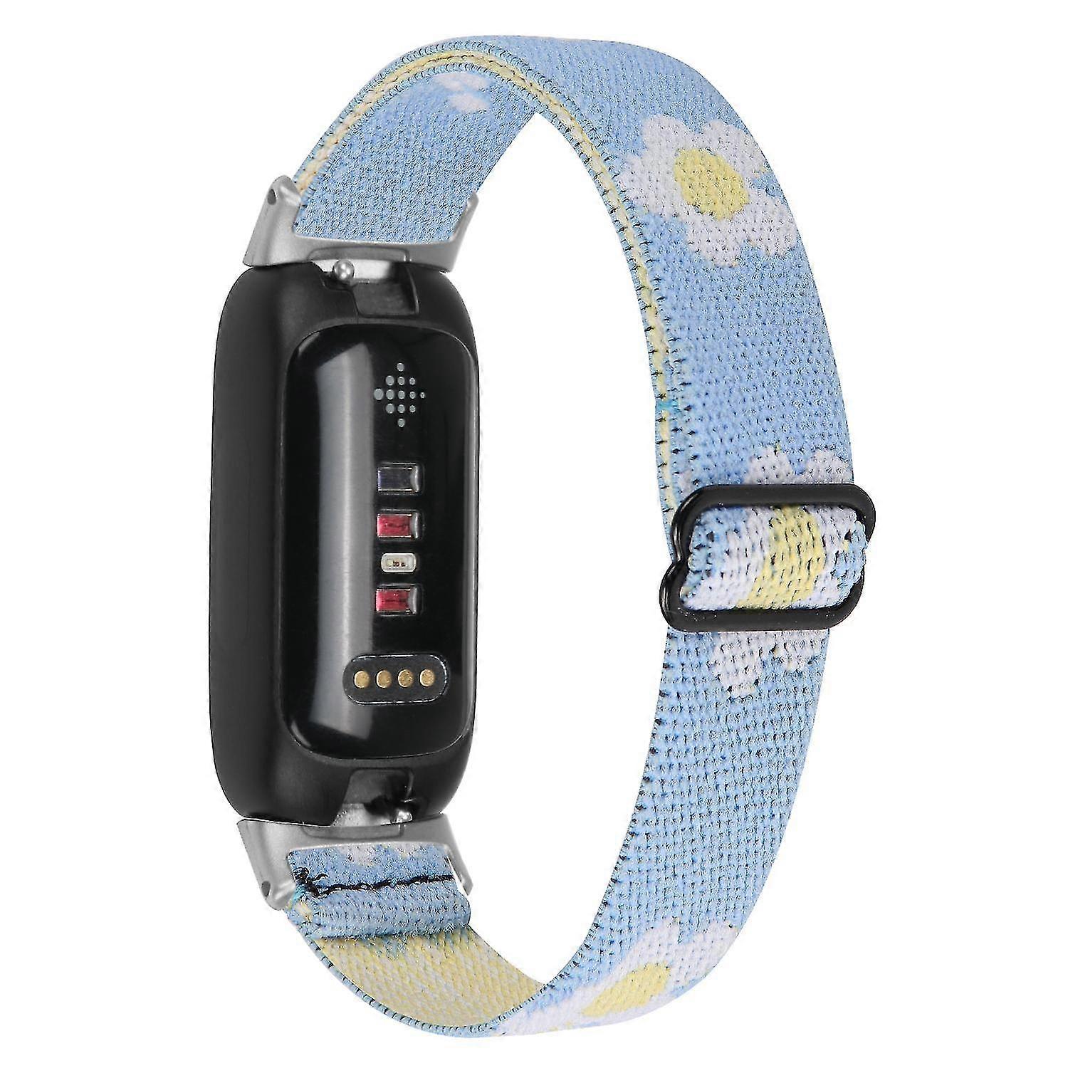 Para Fitbit Inspire 3 Correa de reloj de nailon elástico trenzado con correa elástica elástica con conector a