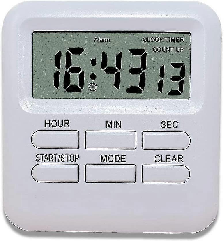 Digital Timer With 3 In 1 Clock/alarm Clock Function, Magnetic Kitchen Timer, Countdown Stopwatch