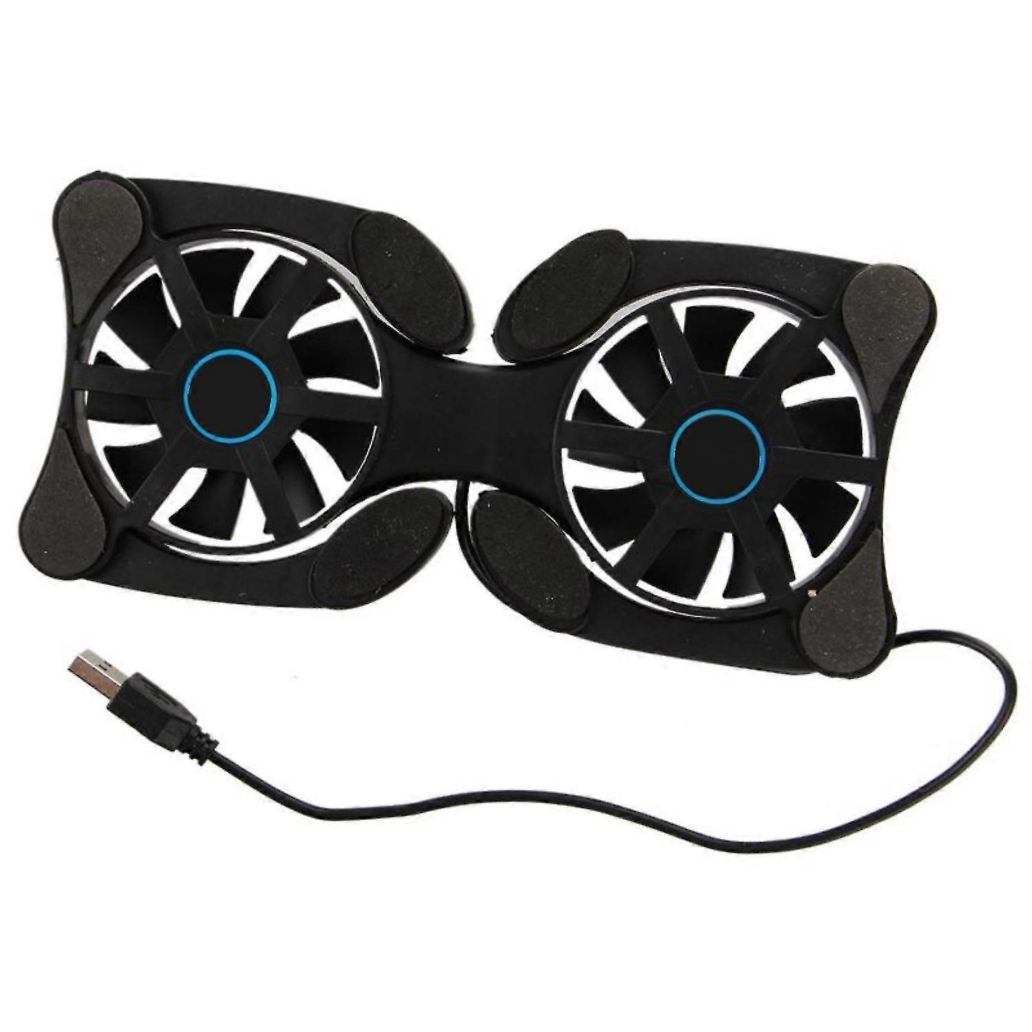 Usb 2.0 External Laptop Cooler Pad Notebook Cooler 2 Fan Black