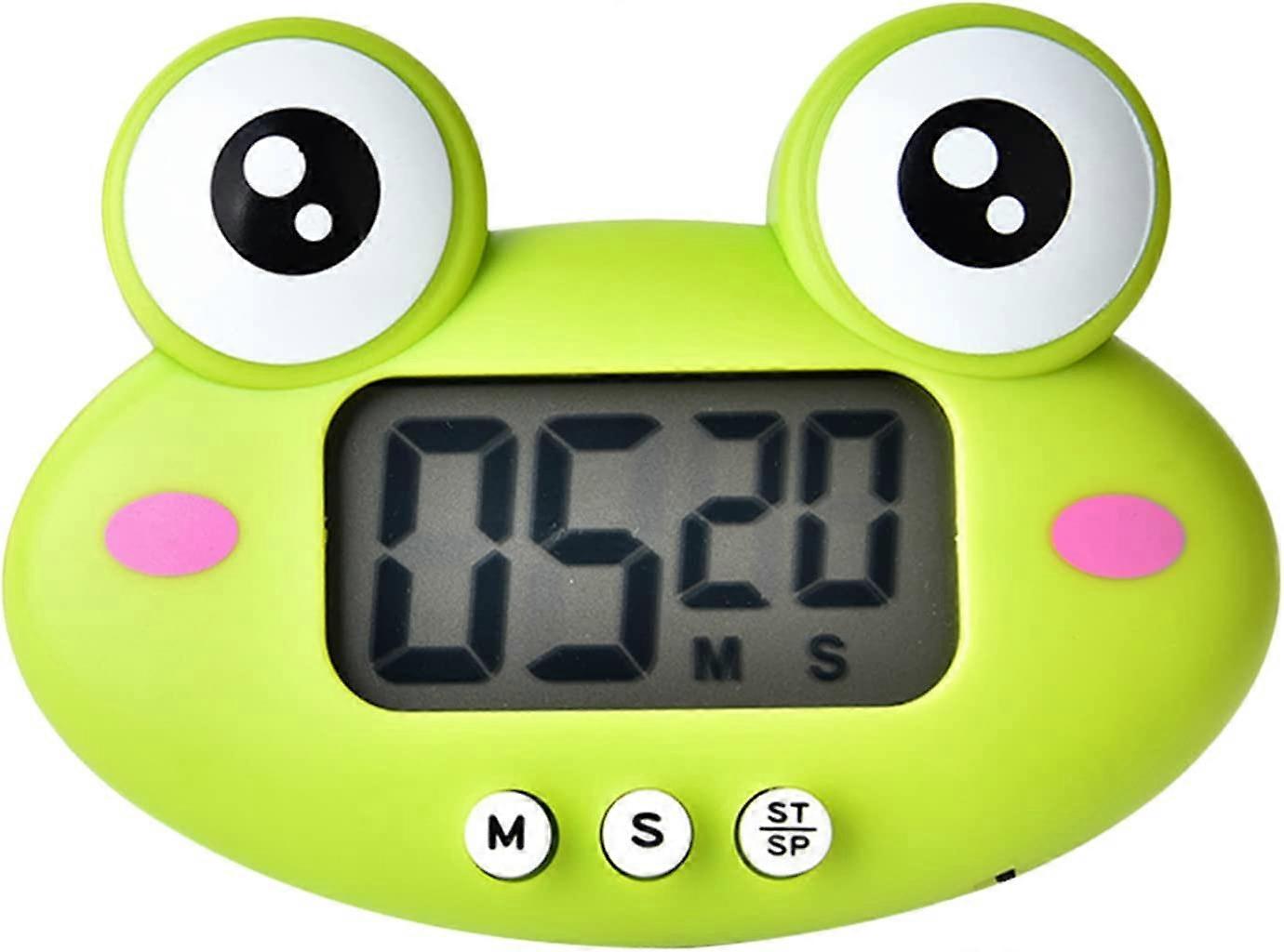 Digital Kitchen Timer Cute Animal Timer with Strong Magnet Back Stand Loud Alarm Large Screen Cooking Timer Clock for Time Management Workout Baking E