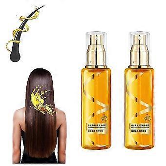 2 stücke feuchtigkeitsspendendes und stärkendes seidiges Haaröl, Protein-Haarpflege-Leave-in-Konditionierungsöl, Haarreparatur Silky LZFR