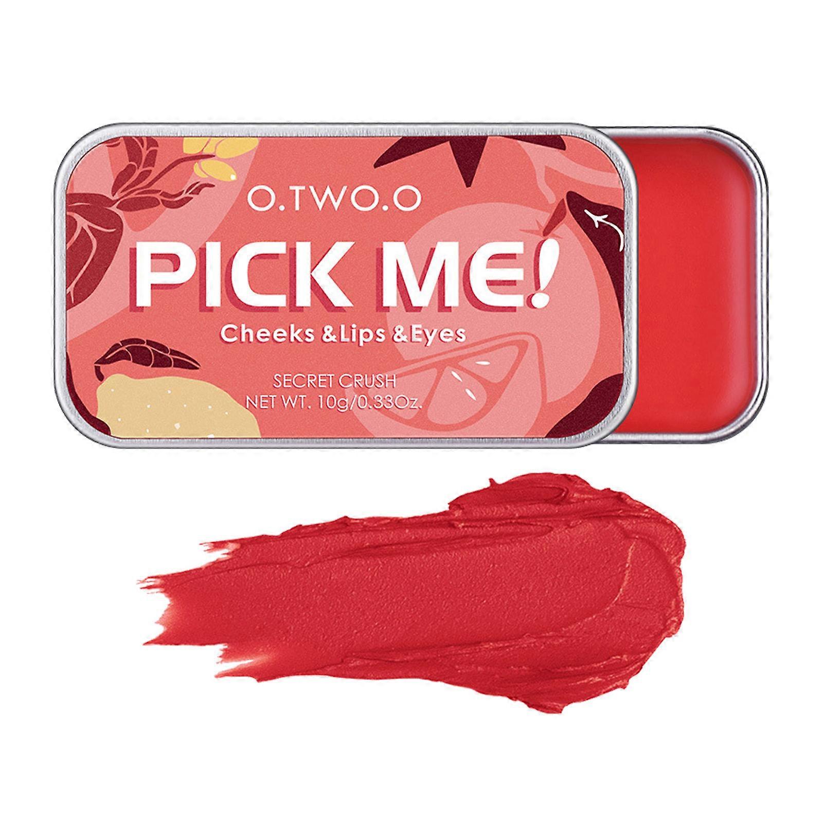 Lipstick Eyeshadow Blush 3 In 1 Contouring Monochrome Rouge Cream LUC210526824G