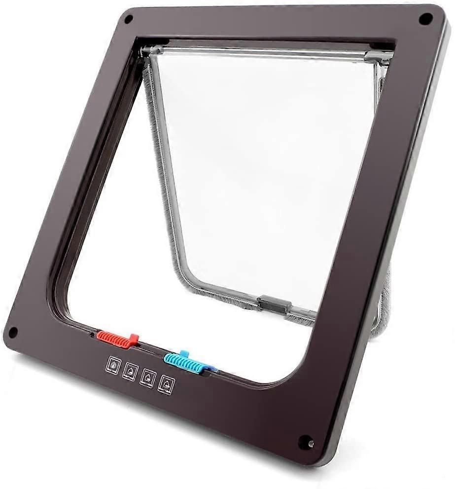 Kissaläppä isolle kissalle Kissan ovi koirille Kissan luukku 4-asentoinen lukko helppo asentaa