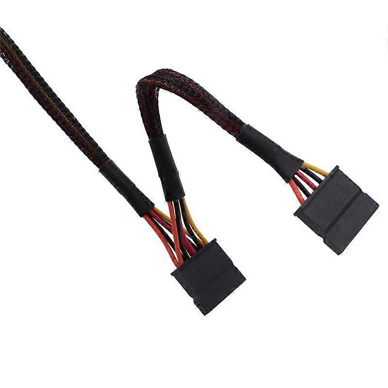 Mini 6Pin to 15Pin X2 SATA Power Cable Cord for Vostro 3650 3653 3655 Desktop Computer HDD SSD Expa