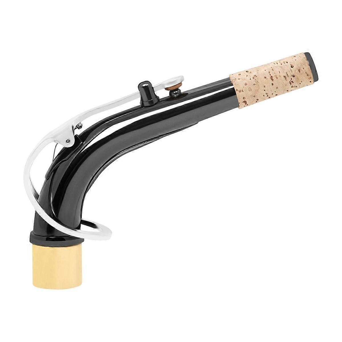 Sax Bend Neck Accessory for Alto Saxophone Metal Cork with Black Nickel Plated Finish Replacement P