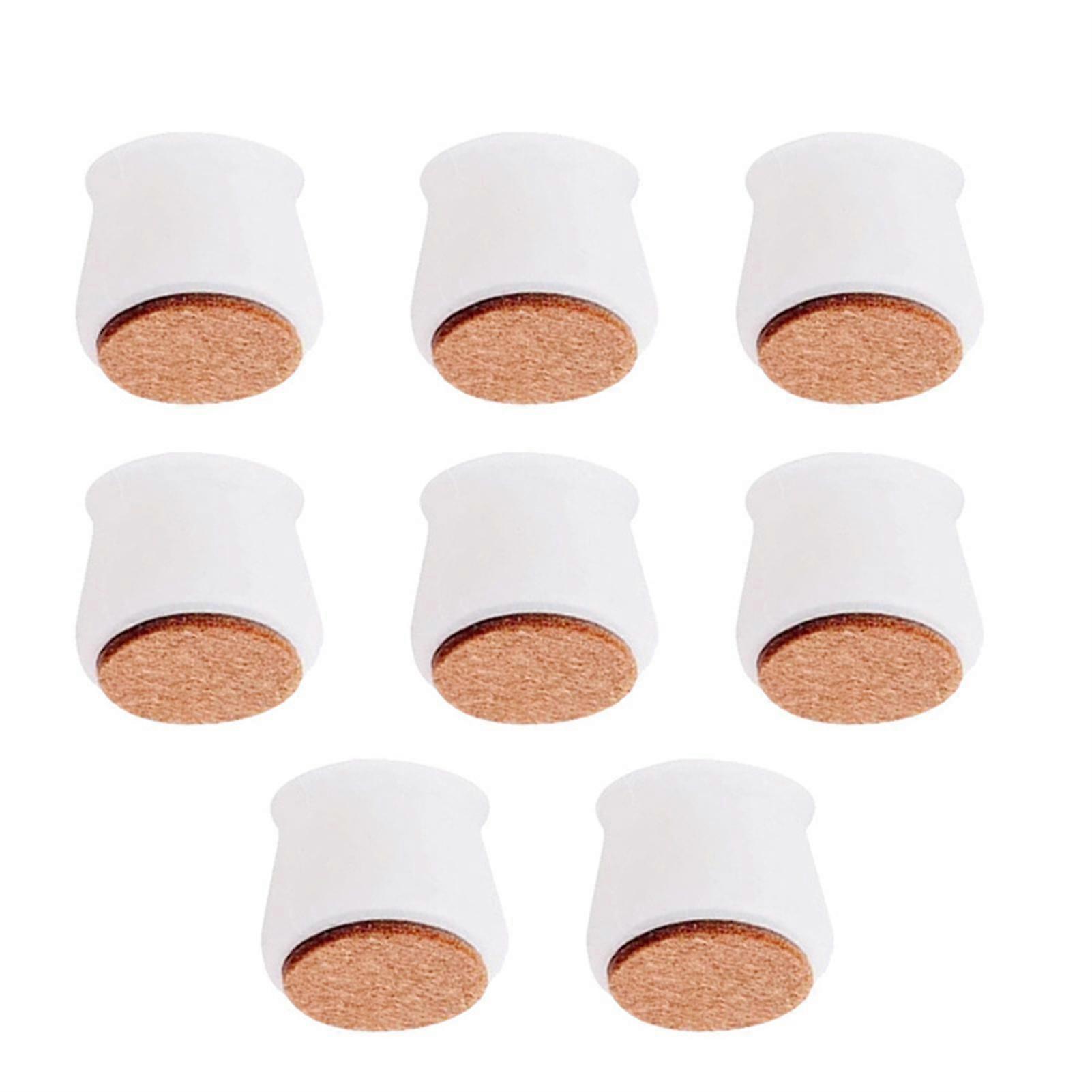 EVAGO Chair Leg Covers With Felt Bottom Soft Silicone Furniture Foot Protector Pads