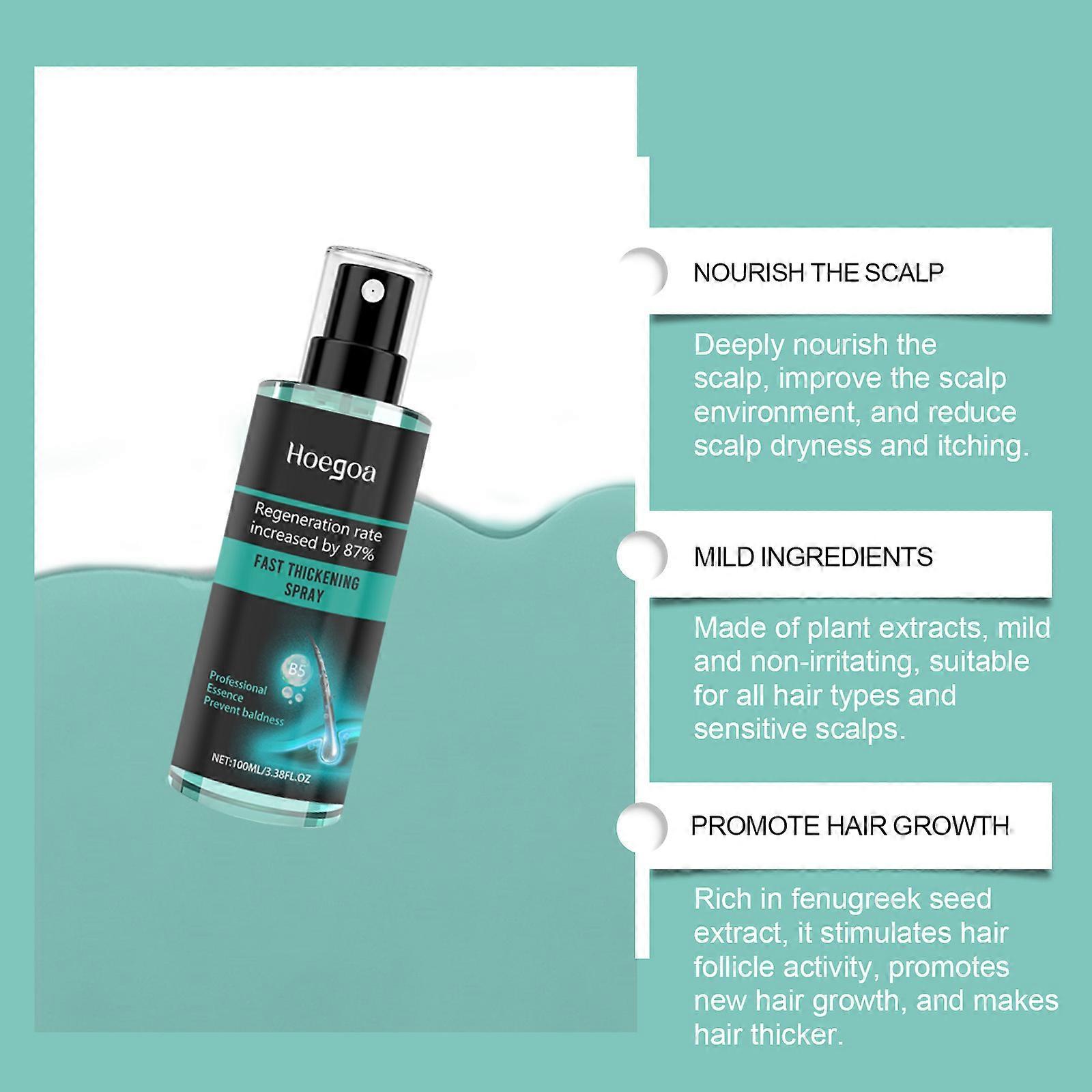 Fast Thickening Spray, Hair Growth Spray for Thinning Hair, Hair Care