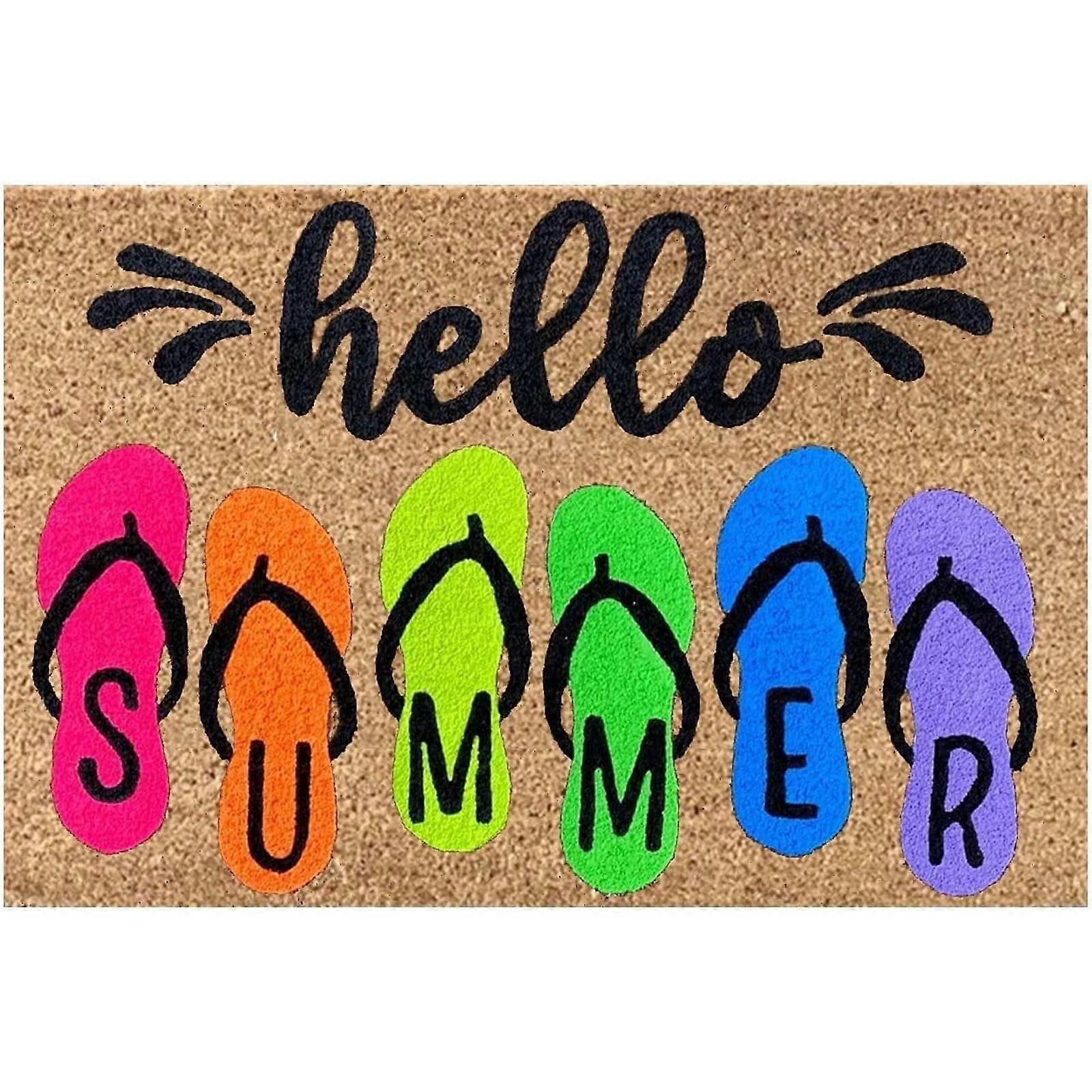 Stylish  Flower Pattern Welcome Mat